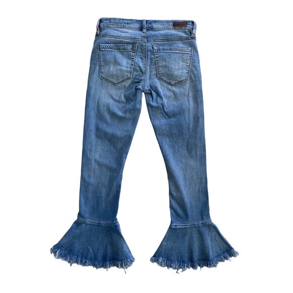 BLANKNYC FANCY THAT RUFFLE HEM SKINNY JEANS SIZE 24 - Picture 9 of 11